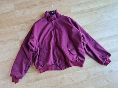 £14.99 • Buy Mens Relco  Wine Harrington / Bomer Jacket Size Xl