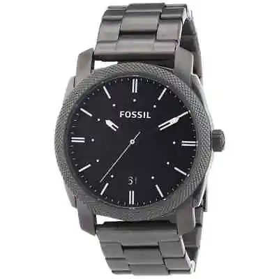 Fossil Machine Men's 42mm Grey Smoke Stainless Steel Quartz Watch FS4774 • $73.50