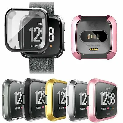 Smart Watch Screen Protector Case Frame Full Cover TPU For Fitbit Versa / Lite • $3.18