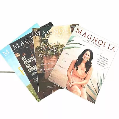 Lot Of 4 MAGNOLIA JOURNALS Joanna Gaines Magazines Issues 11-14 • $19.95