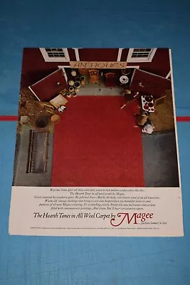 Vintage 1964 Wool Carpet By Magee Print Ad. • $12