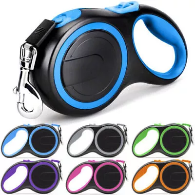 £7.99 • Buy Retractable Dog Lead Extendable Training Dog Leash Pet Leads 3 Sizes 3m 5m 8m