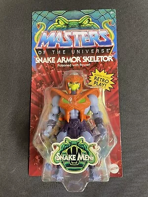 Masters Of The Universe  Snake Armor Skeletor Snake Men Unpunched MOTU Retro • $24.99