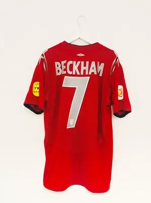 England AWAY Shirt / *BECKHAM 7* / EURO 2004 / SIZE UK M • £49.99