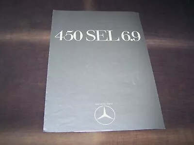 TOPRARITY Magnificent Brochure Mercedes 450 SEL 6.9 From 1975 W116!!! • $21.20