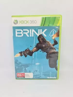 BRINK XBOX Complete PAL Complete Game Very Good Condition FREE SHIPPING • $7.95