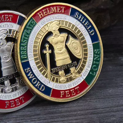 New Put On The Whole Armor Of God Commemorative Challenge Coin Collection Coins • $1.68