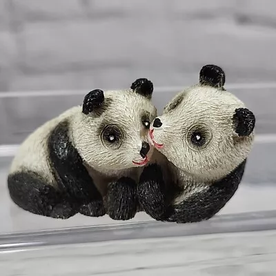 Panda Bears Mini 2  Resin Statue Desk Garden Aquarium Decor Figure  • $12.74