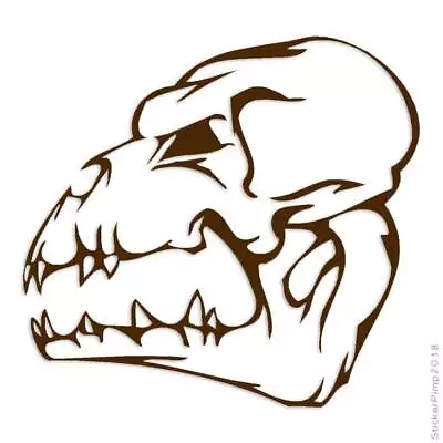 Demon Skull Monster Vinyl Decal Sticker Multiple Colors & Sizes #1065 • $4.95