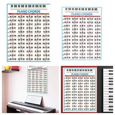 Large Wall Sticker Design Ideal Piano Chord Reference For Music Classrooms • £16.68