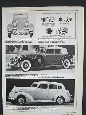 1930's Vintage Print Ad 1932 Packard 120 Touring Sedan Automobile Poster Atr • $9.99