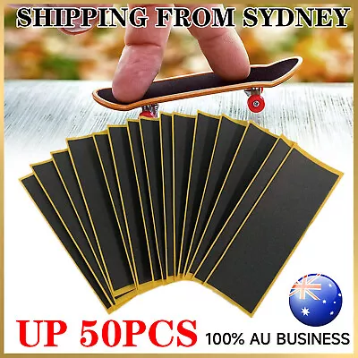 UP 50PCS Proffessional Fingerboard Black Foam Grip Tape 38x110mm Skateboard Foam • $4.98