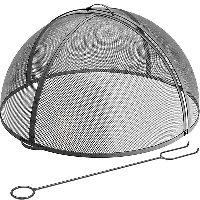 TAUS 36  Heavy-Duty Round Fire Pit Spark Screen Wood Burning Mesh Cover Outdoor • $87.13