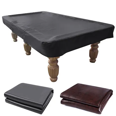 7/8/9FT Foot Billiard Pool Table Cover Heavy Duty Thicken Fitted Leatherette • $29.98