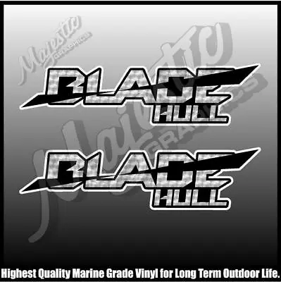$15.40 • Buy BLADE HULL -  QUINTREX - 250mm X 70mm X 2 - BOAT DECALS