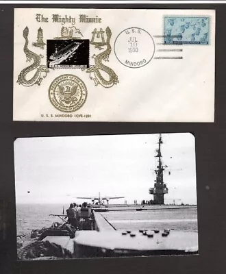 U.S.S. Mindoro (CVE-120) - Naval Ship's Cover - July 10 1950 - Gmahle Cachet • $4.99