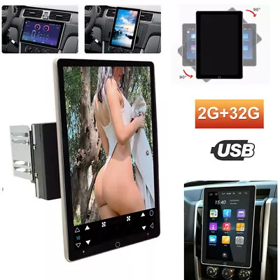 Rotatable 10.1  Android 13 Car Stereo Radio 2din Touch Screen Gps Wifi Head Unit • $122.79