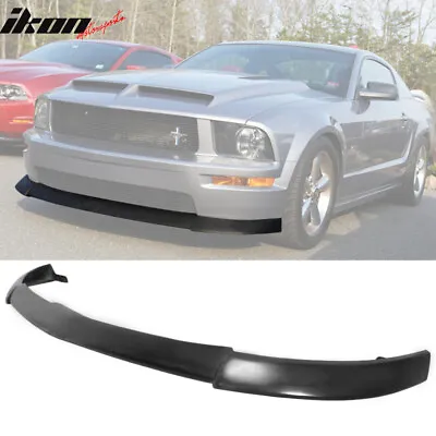 Fits 05-09 Ford Mustang V8 CV2 Style Front Bumper Lip Spoiler Unpainted Black PU • $119.99