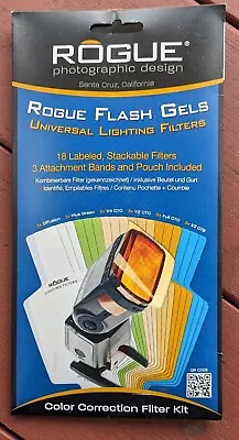 Rogue Gels Universal Lighting Kit: 18 Colors With Attachment Band • $24.95