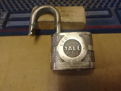 OBSOLETE/ ANTIQUE/VINTAGE Yale 851  C&O Railroad  SIGNAL DEPT Padlock • $79.95