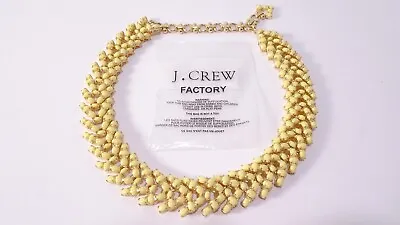 $17.70 • Buy J.Crew Women's Cabochon Link Statement Necklace NWOT 145 YELLOW