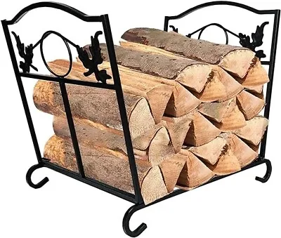 Firewood Indoor Rack Foldable Fireplace Firewood Holders Kindling Log Storage • £14.85