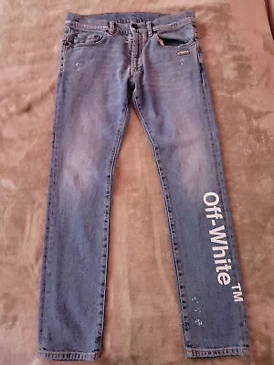  Used Off-White C/O Virgil Abloh Skinny Jeans Denim Label Size: 31 • $150