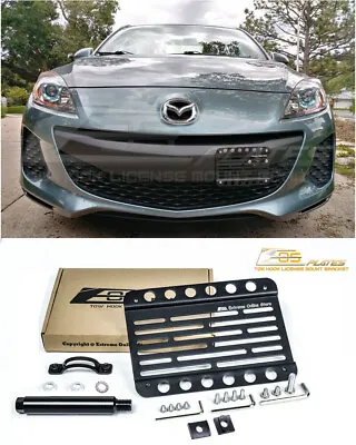 EOS For 10-13 Mazda Mazda3 Front Bumper Tow Hook License Plate Relocator Bracket • $50