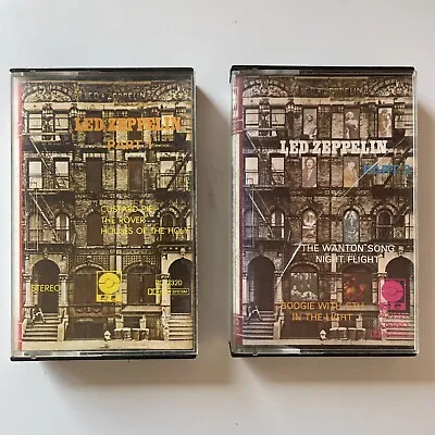 Led Zeppelin Part 1 + Part 2 (RC2320 RC2321) 2x Cassette Tape Rock Lot Bundle • $80