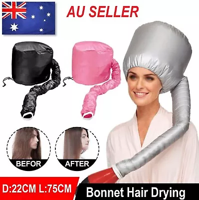 New Bonnet Hair Drying Cap Hat Hood Soft Women Blow Dryer Hairdressing Tool Home • $13.99