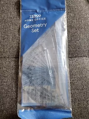 Brand New - Tesco Home Office - Maths 4 Piece Geometry Set • £1.25