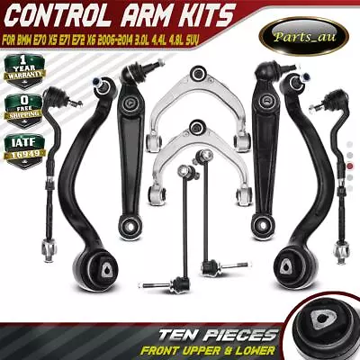 $379.99 • Buy 10pcs Front Lower Upper Control Arm Kits For BMW X5 E70 X6 E71 E72 2006-2014