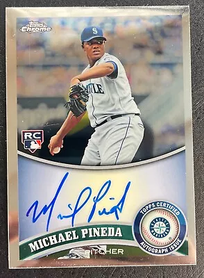 Michael Pineda 2011 Topps Chrome Auto RC #174 Light Surface Scratches • $3.89