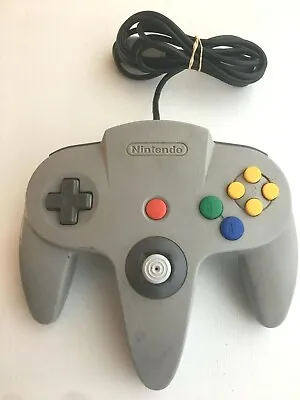 Nintendo 64 N64 Controller - Gray - AUTHENTIC | OFFICIAL - Loose Joystick Works • $17.95