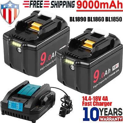 18V For Makita 9.0Ah Battery Charger LED Fast BL1860B BL1890B BL1830B BL1850B • $18.49