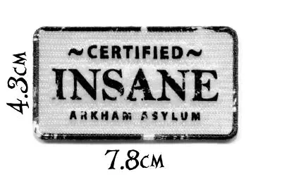 Quality Iron/Sew On Batman Certified Insane Arkham Asylum Patch DC Comics Joker • $6.99