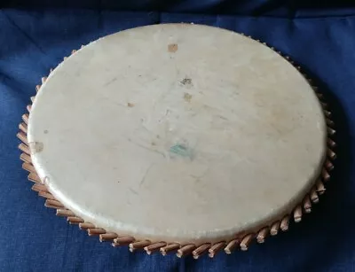 Vintage Handmade Ethiopian African Leather Drum Folk Art Musical • $24.98
