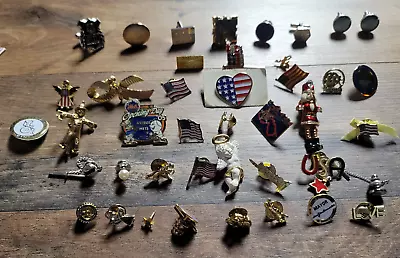 Vintage/Modern Tie Tac Lapel Pins - Lot Of 36+~ • $14.95