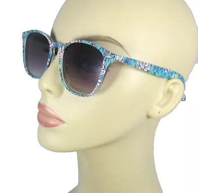 VERA BRADLEY Bree Sunglasses Classic Shape Peacock Garden 27265-12610 • $23.99