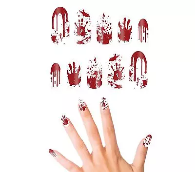 Fake Bloody Nails & Glue Halloween Fancy Dress Make Up Accessory • £4.99
