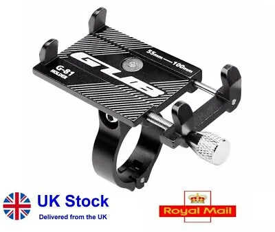 Black Bike Mobile Phone Holder Universal Handlebar Mount Bracket Iphone Samsung • £8.49