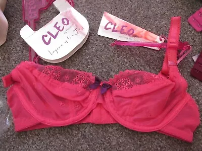 £14.99 • Buy Bnwt Cleo Panache Lucy 5851 Unpadded Underwired Bra Size 28d Pink