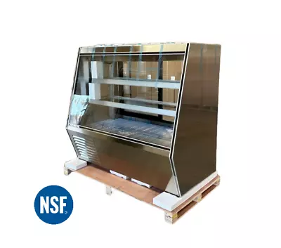 NSF Deli Case 60  Flat Glass Refrigerator Display Bakery Pastry Meat W/ LED • $5436.60