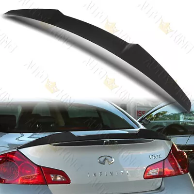 For 07-15 Infiniti G25 G35 G37 Sedan W-power Unpainted Blk V-style Trunk Spoiler • $72.24