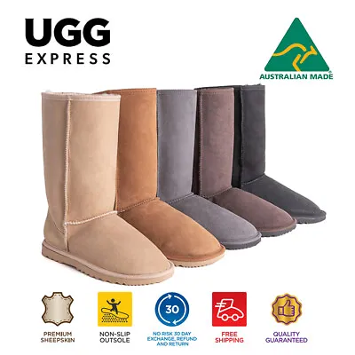 【EXTRA 15% OFF】UGG Boots Women Men Tall Classic Australian Made Sheepskin Boots • $89