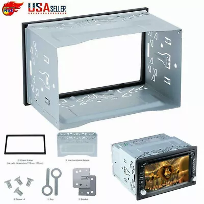 Metal Fascia Mounting Dash Kit For 2DIN Car Radio DVD Stereo Installation Frame • $18.99