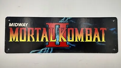 Mortal Kombat 2 II Classic Arcade Marquee Banner 3.5x11 Metal Wall Sign Man Cave • $6.50