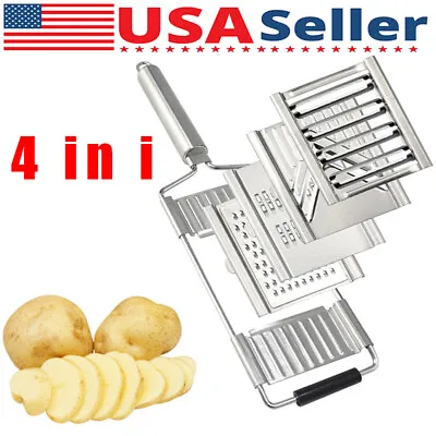 Cut Set BEST Multi-Purpose Vegetable Slicer Cuts Stainless Steel Grater Shredder • $10.98