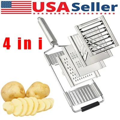 Cut Set Multi-Purpose Vegetable Slicer Cutter Stainless Steel Grater Shredder • $12.89