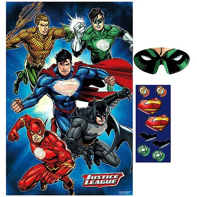 Justice League Party Supplies PARTY GAME Up To 8 Players Genuine Licensed • $9.80